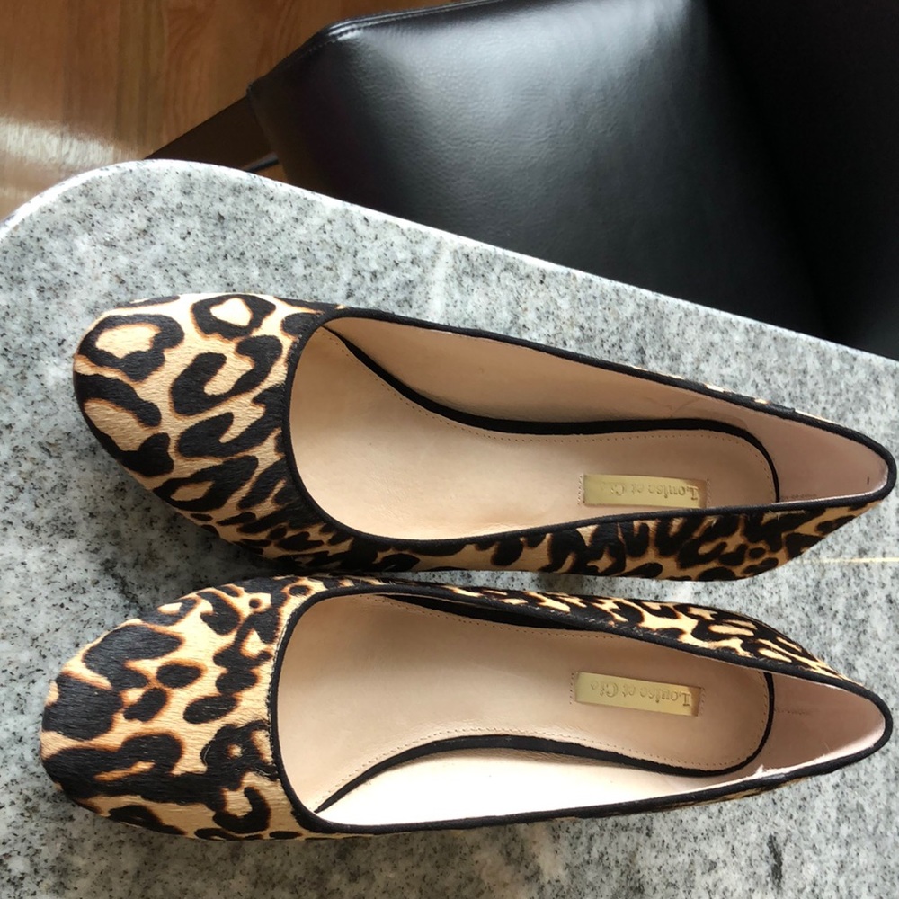 Louise et Cie calf hair heels.